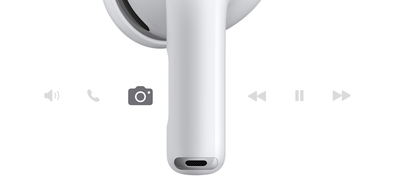 AirPods Pro 3, vezeték nélküli fülhallgató, fehér szín, rövid szár