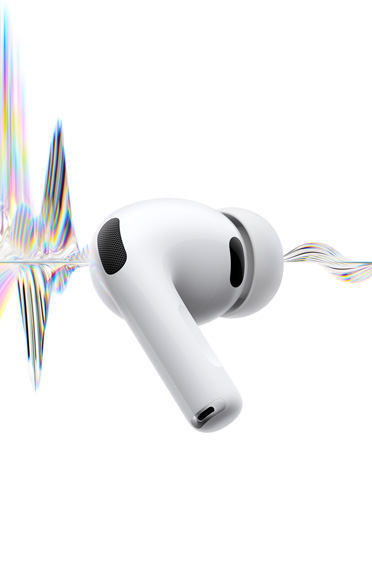 AirPods Pro 3, fehér szín, zajkioltós mikrofon, szilikonharang, rövid szár