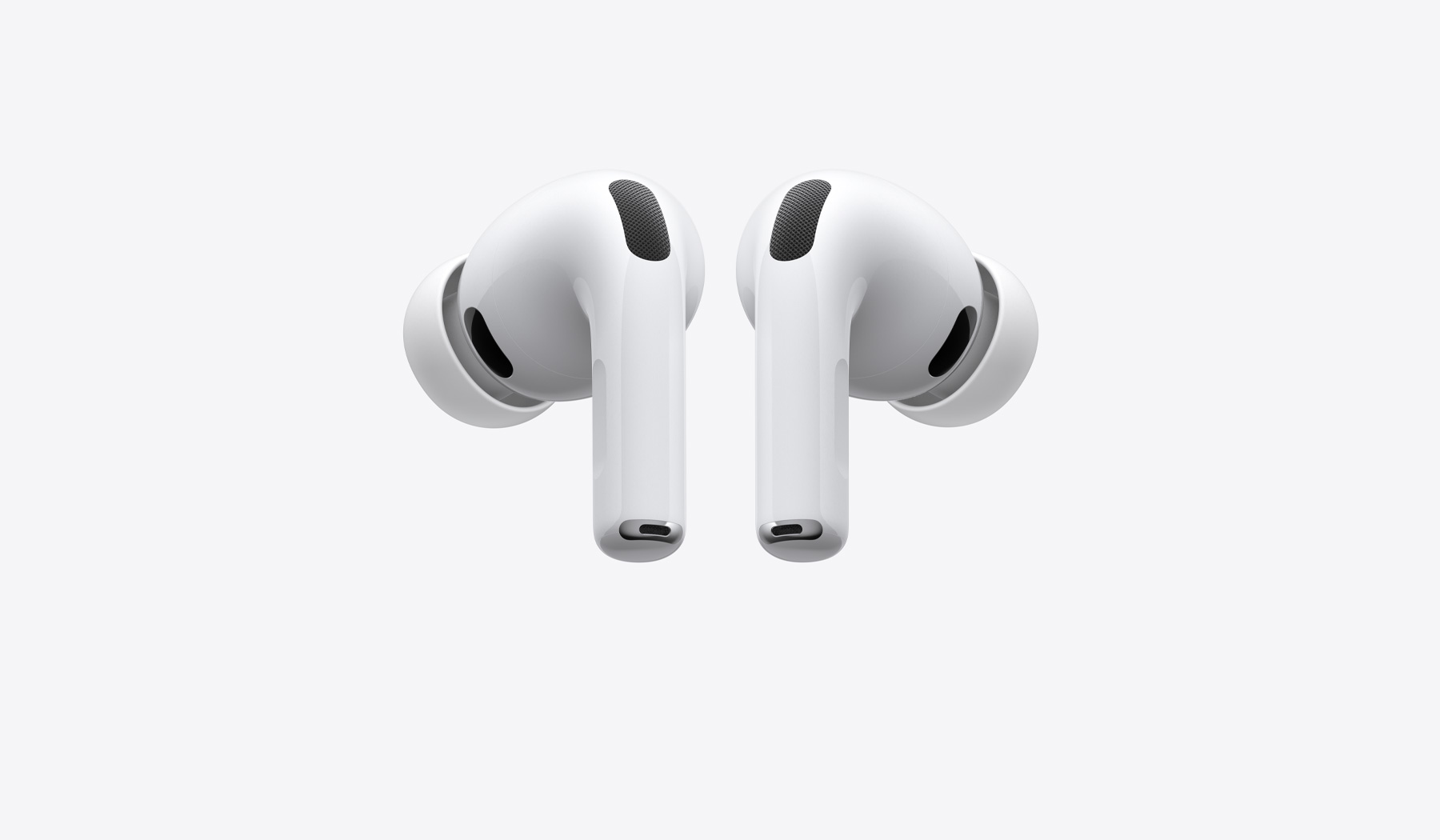 AirPods Pro 3, bal és jobb oldali vezeték nélküli fülhallgatók, fehér szín, szilikonharangok