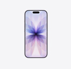 iPhone 17, преден екстериор, цвят лавандула, Dynamic Island, центриран в горната част